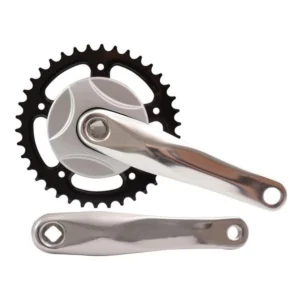 Crankstel - 38T - 170mm - aluminium - Zilver