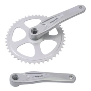 Crankstel Miranda Alfa 1 - 46T - 170mm - 3/32" - aluminium - Zwart