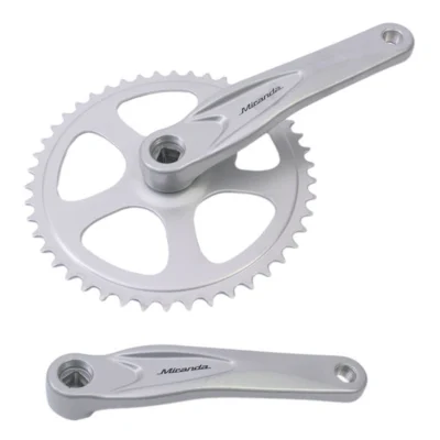 Crankstel Miranda Alfa 1 - 46T - 170mm - 3/32" - aluminium - Zwart