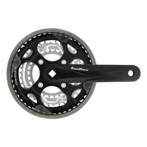 Crankstel SunRace FCM300 - 7/8 Speed - 48-38-28T - 170mm - 3/32" - Zwart