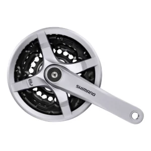 Crankstel Shimano Tourney FC-TY501 - 6/7/8 Speed - 42-34-24T - 170mm - Zilver