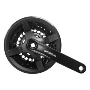 Crankstel Shimano Tourney FC-TY301 6/7/8 Speed - 42-34-24T - 150mm - Zwart
