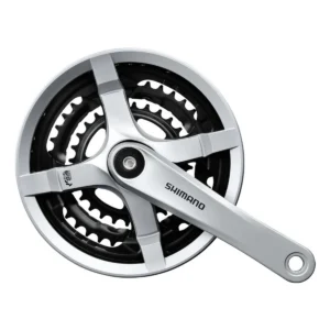 Crankstel Shimano FC-TY501 - 6/7/8 Speed - 48-38-28T - 175mm - Zilver