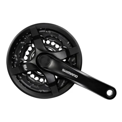 Crankstel Shimano Tourney FC-TY501 - 6/7/8 Speed - 48-38-28T - 175mm - Zwart