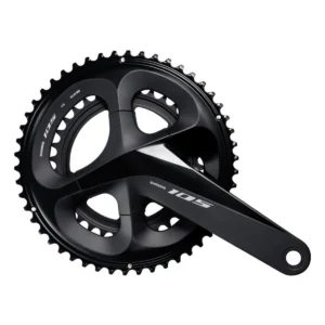 Crankstel Shimano 105 FC-R7000 - 2x11 Speed - 52-36T - 172,5mm - met holle as - Zwart