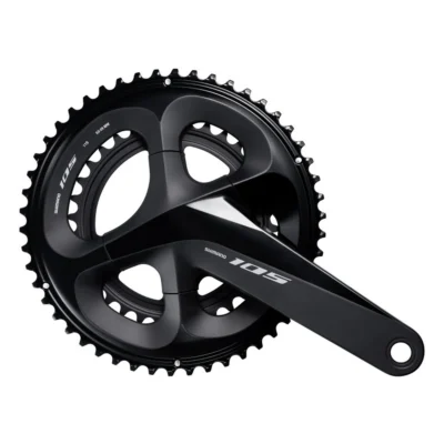 Crankstel Shimano 105 FC-R7000 - 2x11 Speed - 52-36T - 172,5mm - met holle as - Zwart