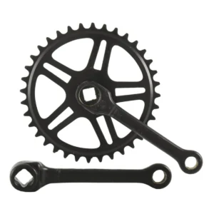 Crankstel Vinty - 36T - 130mm - 1/8" - Zwart