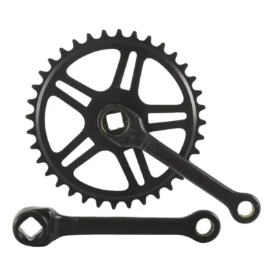 Crankstel Vinty - 36T - 130mm - 1/8" - Zwart