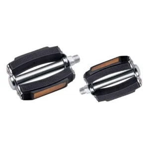 Pedaalset Marwi 677H met reflectoren - zilver/zwart (werkplaatsverpakking)