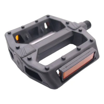 Pedaalset BMX Edge breed kunststof zwart