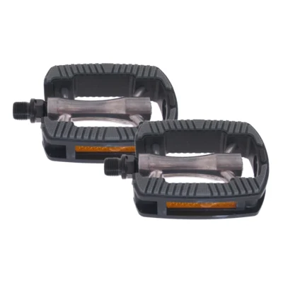 Pedaalset Marwi SP-821 aluminium huis non-slip - zwart / zilver (op kaart)