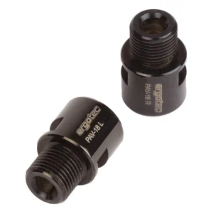 Pedaal asverlenger 9/16" Ergotec - RVS zwart