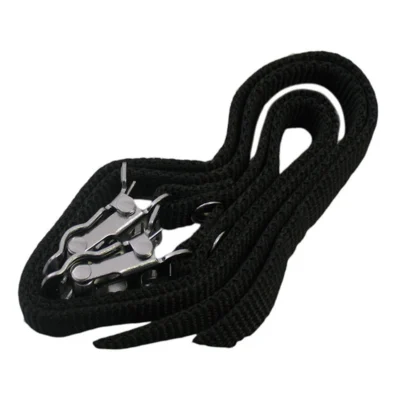 Toeclipsriempjes / pedaalriempjes Edge nylon - zwart