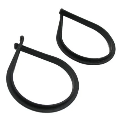 Broekklem Cyclus kunstof zwart per stel