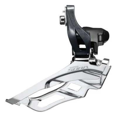 Voorderailleur Shimano Sora FD-R3030 - 3x9 Speed - aanlas - Down pull - Down swing - 50T - Grijs / zilver