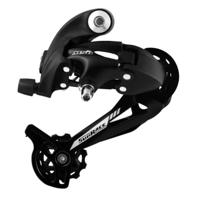 Achterderailleur 7/8-speed Sunrace RDM57 met lange kooi - directe en haak montage - zwart