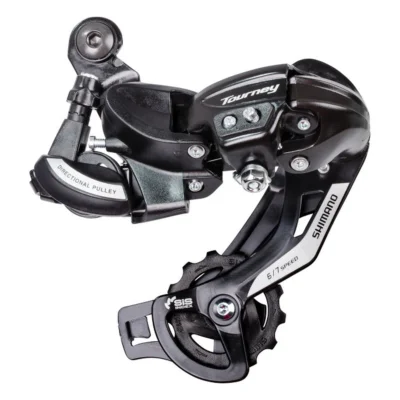 Achterderailleur 6/7-speed Shimano Tourney TY500 - directe montage (D-Type) - zwart