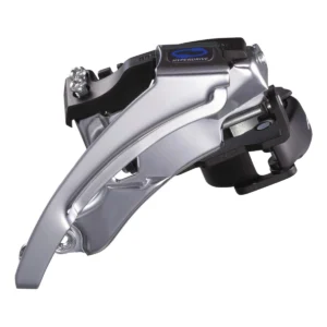 Voorderailleur Shimano Altus M310 - 3x7/8 Speed - klem - Dual pull - Top swing - 40T - Zwart / zilver