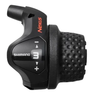 Draaiversteller 3 speed Shimano Nexus SL-3S41E met kabels en clickbox - Zwart