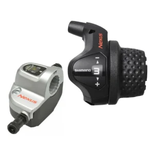 Draaiversteller 3 speed Shimano Nexus SL-3S41E met kabels en clickbox - zwart (werkplaatsverpakking)