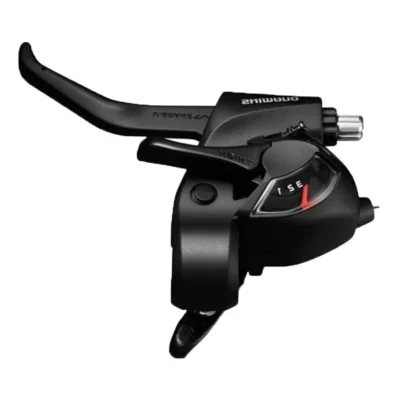 Versteller (links) met remhendel 3 speed Shimano Tourney ST-TX800 - 2-vingers - zwart