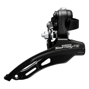 Voorderailleur Shimano Tourney-TZ FD-TZ510 - 3x6/7 Speed - hoge klem - Down/Front pull - Down swing - 48T - Zwart