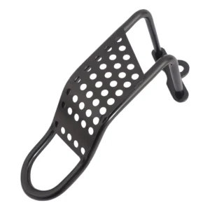 Derailleurbeschermer Mirage - lang model met raster - zwart