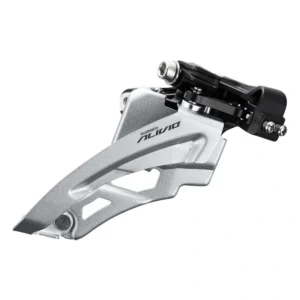 Voorderailleur Shimano Alivio FD-M3100 - 3x9 Speed - middelhoge klem - Front pull - Side swing - 40T - Zwart / zilver