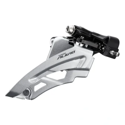 Voorderailleur Shimano Alivio FD-M3100 - 3x9 Speed - middelhoge klem - Front pull - Side swing - 40T - Zwart / zilver