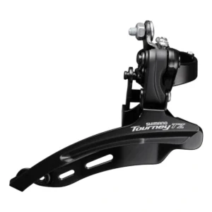 Voorderailleur Shimano Tourney TZ FD-TZ510 - 3x6/7 Speed - hoge klem - Down pull - Down swing - 48T - Zwart