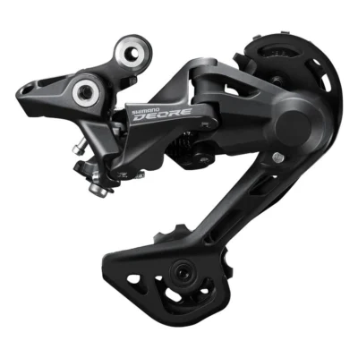 Achterderailleur 2 x 10/11-speed Shimano Deore M4120 SGS - directe montage - zwart