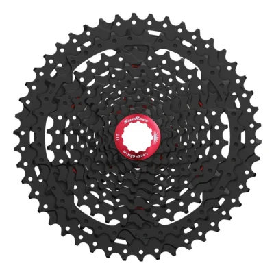Cassette Sunrace CSMX3 - 10 Speed - 11-46T - Zwart / rood