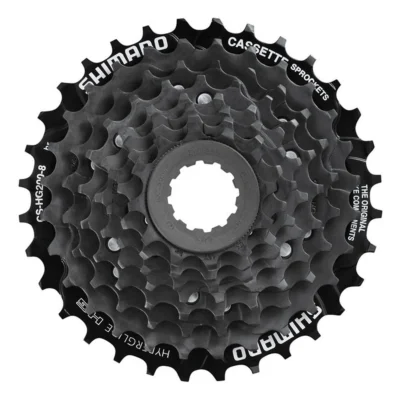 Cassette Shimano CS-HG200 - 8 Speed - 12-32T - (werkplaatsverpakking) - Zwart