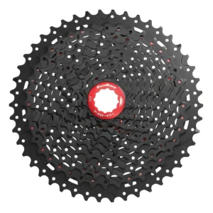 Cassette Sunrace CSMX8 - 11 Speed - 11-46T - Zwart / rood