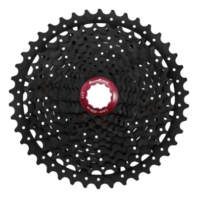 Cassette Sunrace CSMX8 - 11 Speed - 11-42T - Zwart / rood