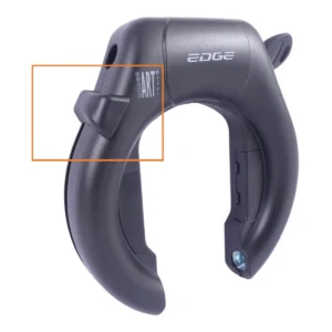 Slotknop Edge Marmo ringslot - zwart