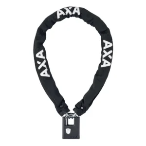 Kettingslot Axa Clinch+ 105/7,5 met polyester hoes - zwart