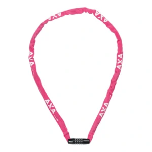 Kettingslot Axa Rigid RCC code 120/3,5 met polyester hoes - roze