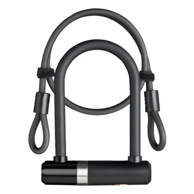 Beugelslot Axa Newton Mini met slotkabel 100/8 - zwart