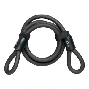 Slotkabel Axa Double Loop 120/10 - zwart