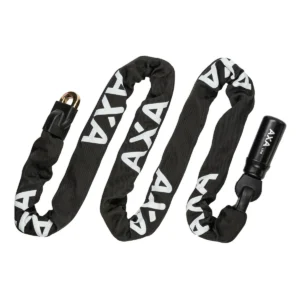 Kettingslot Axa Linq 180/9.5 met polyester hoes - zwart