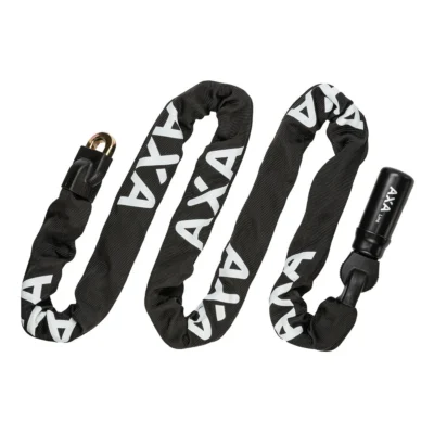 Kettingslot Axa Linq 180/9.5 met polyester hoes - zwart