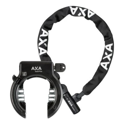 Set Ringslot Axa Solid Plus + Axa Linq City 100/7 - zwart