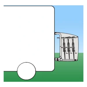 Fietsdragerhoes DS Covers STAR zonder gevarenbordhouder - zwart