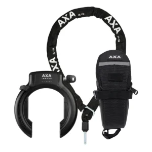 Set Ringslot Axa Imenso XL +insteekketting Axa ULC 130 + zadeltas - zwart