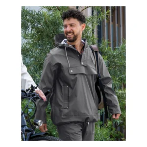 Regenjas Mirage Rainfall Closed Jacket - maat S - gemaakt van polyester soft touch - earl grey