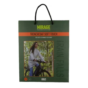 Regenjas Mirage Rainfall Trenchcoat - maat S - gemaakt van polyester soft touch - olive green