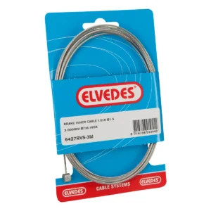 Achterrem binnenkabel Elvedes 4 meter RVS met 2 nippels