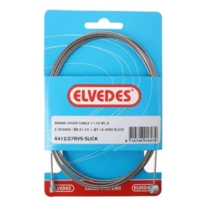 Rem binnenkabel Elvedes 2350mm RVS / Slick ø1,5mm V-nippel en T-nippel (op kaart)