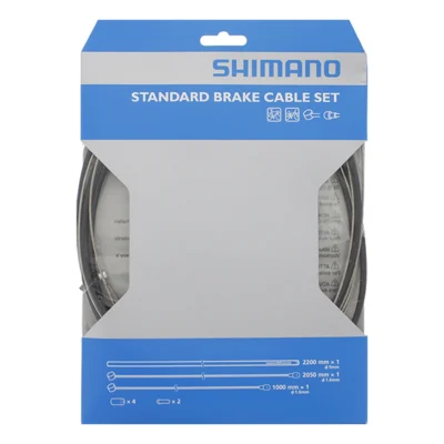 Remkabelset Shimano staal - zwart